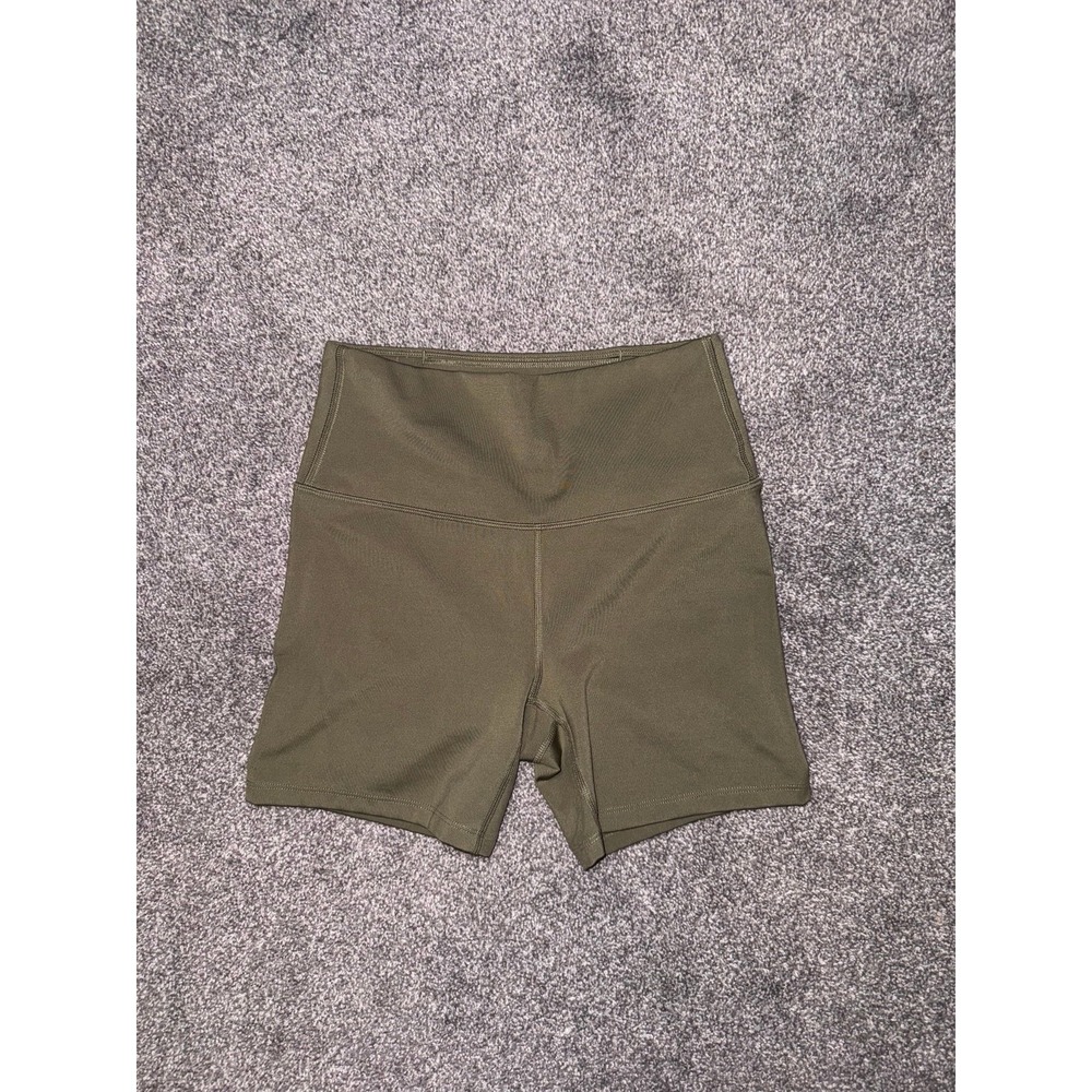 All In‎ Motion Women's Olive Green High-Waisted Biker Shorts